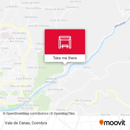 Vale de Canas map