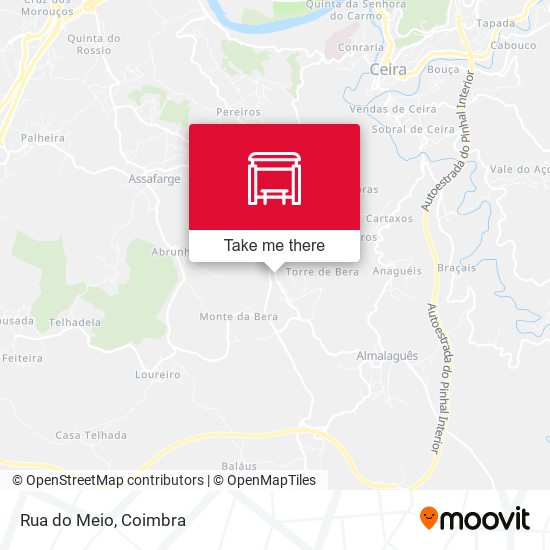 Rua do Meio mapa