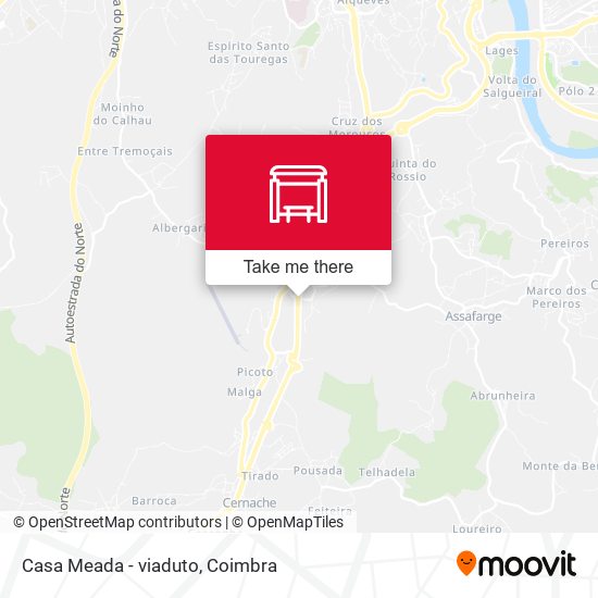 Casa Meada - viaduto mapa