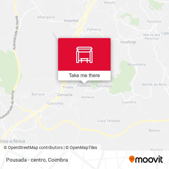 Pousada - centro mapa