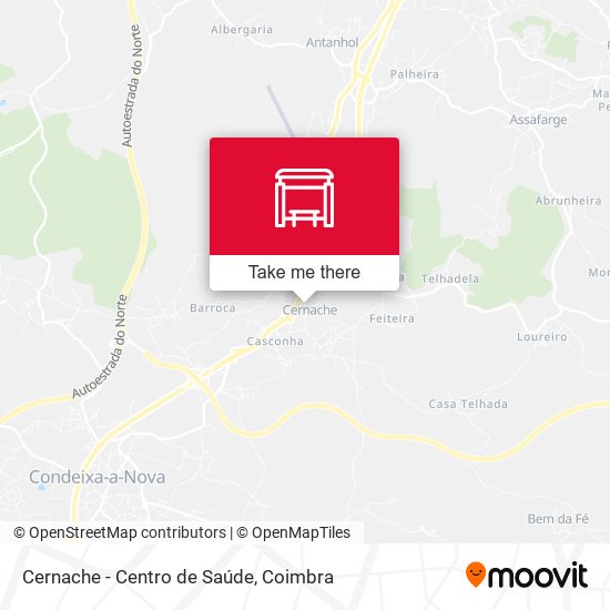 Cernache - Centro de Saúde map