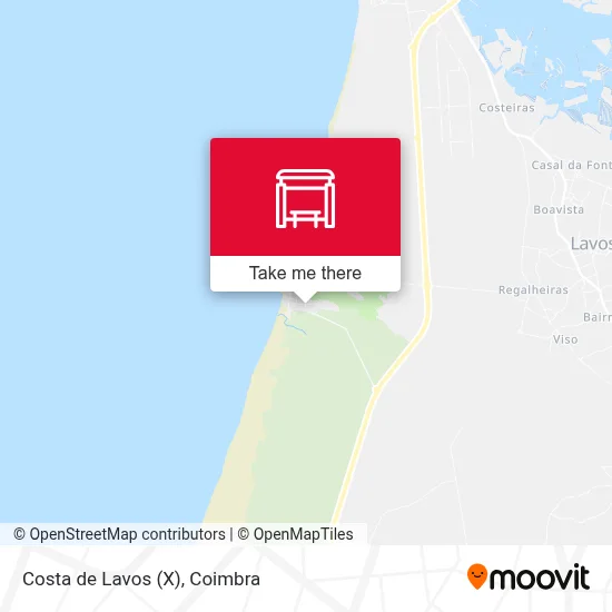 Costa de Lavos (X) map
