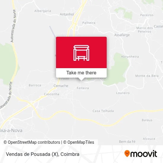 Vendas de Pousada (X) map