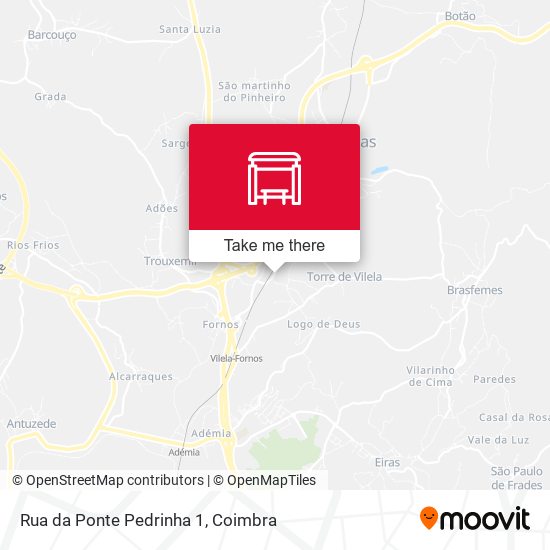 Rua da Ponte Pedrinha 1 mapa