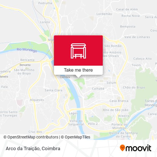 Arco da Traição mapa