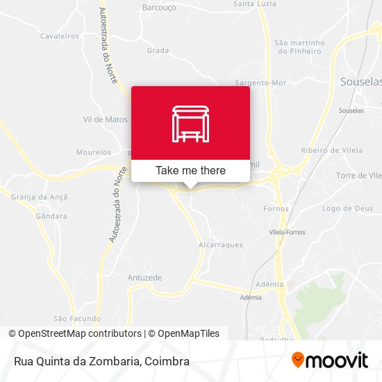 Rua Quinta da Zombaria map