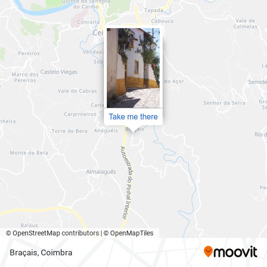 Braçais mapa