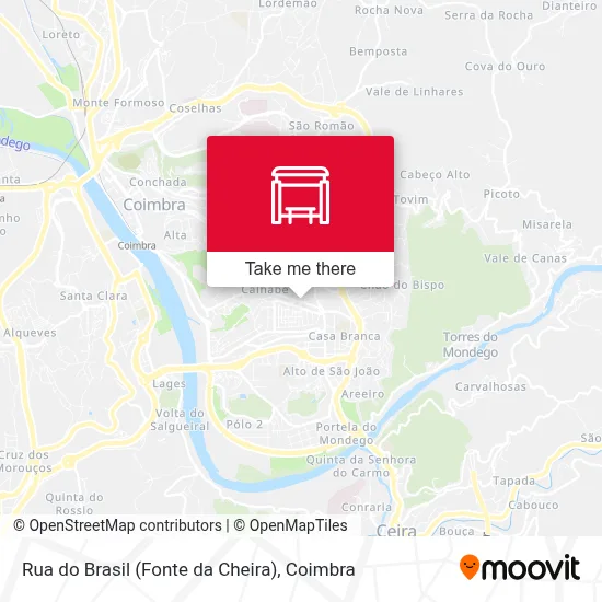 Rua do Brasil (Fonte da Cheira) mapa