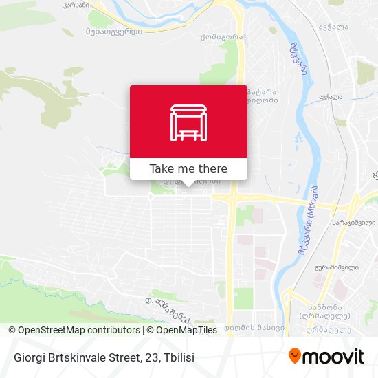Giorgi Brtskinvale Street, 23 map