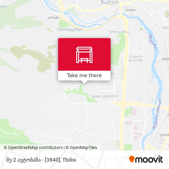 მე-2 ავტობაზა - [3840] map