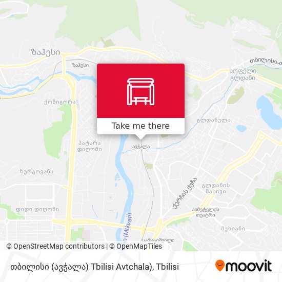 Карта თბილისი (ავჭალა) Tbilisi Avtchala)
