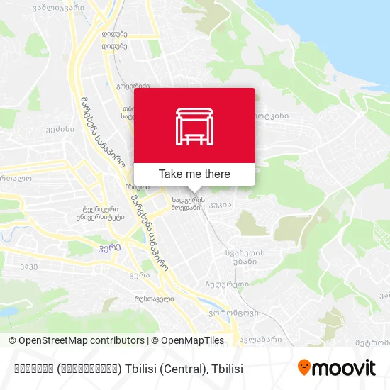 Карта თბილისი (ცენტრალური) Tbilisi (Central)