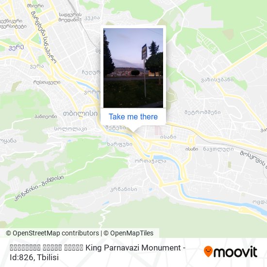 Карта ფარნავაზ მეფის ძეგლი King Parnavazi Monument - Id:826
