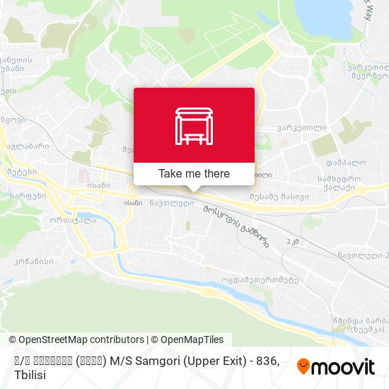 მ / ს სამგორი (ზედა)  M / S Samgori (Upper Exit) - 836 map