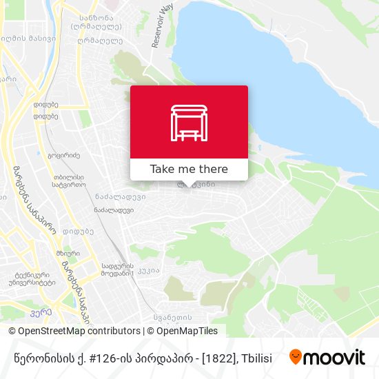 წერონისის ქ. #126-ის პირდაპირ - [1822] map