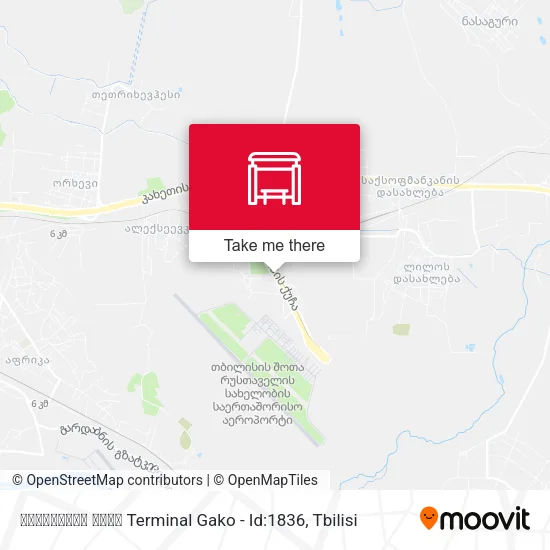Карта ტერმინალი გაკო Terminal Gako - Id:1836