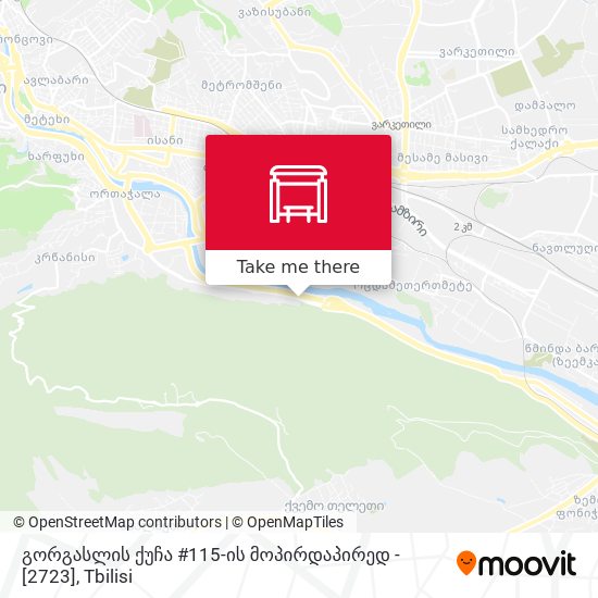 Карта გორგასლის ქუჩა #115-ის მოპირდაპირედ - [2723]
