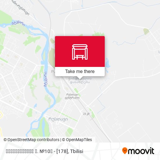 რჩეულიშვილის ქ. №10ა - [178] map