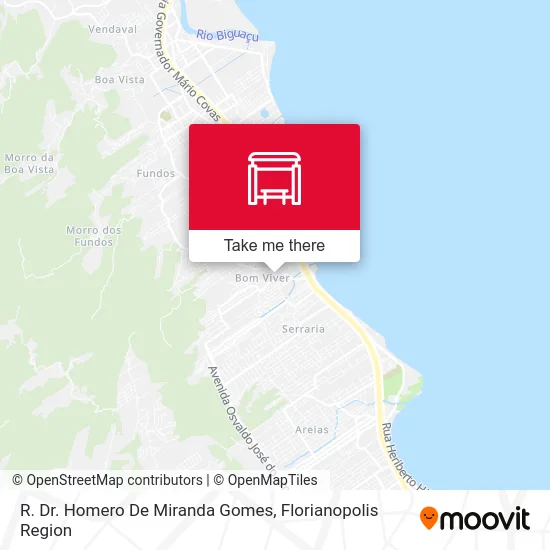 R. Dr. Homero De Miranda Gomes map