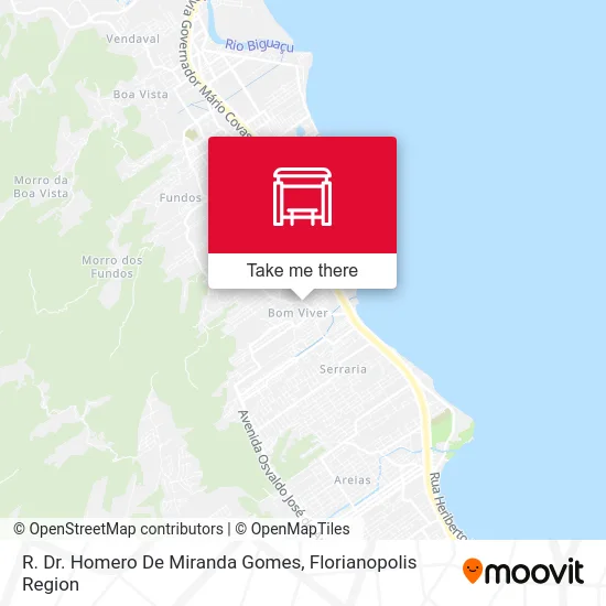 R. Dr. Homero De Miranda Gomes map