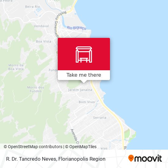 R. Dr. Tancredo Neves map