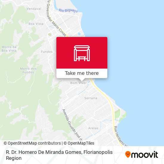 R. Dr. Homero De Miranda Gomes map