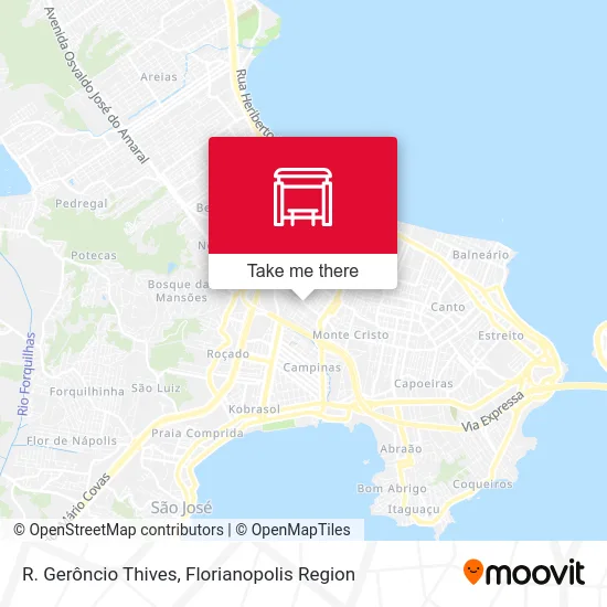 R. Gerôncio Thives map