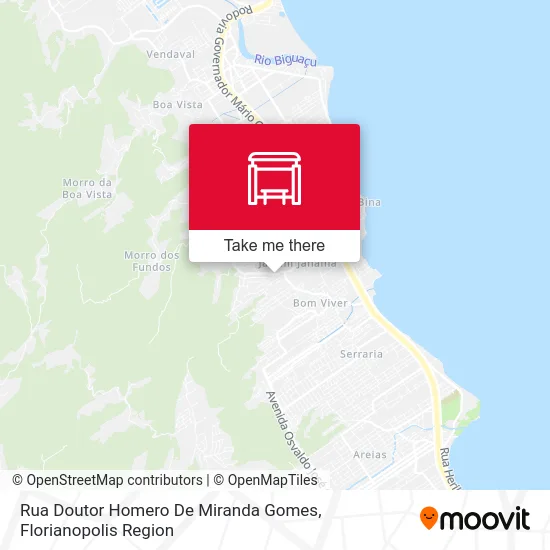 Rua Doutor Homero De Miranda Gomes map