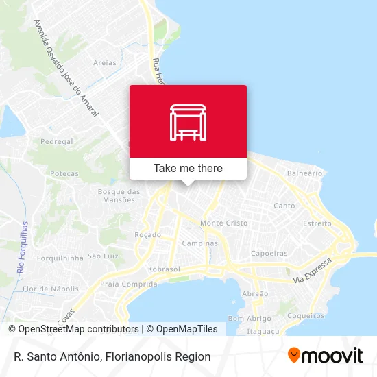 R. Santo Antônio map