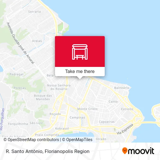 R. Santo Antônio map