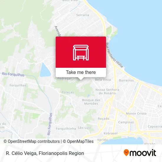 R. Célio Veiga map