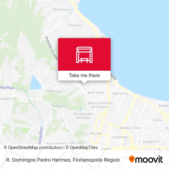 R. Domingos Pedro Hermes map