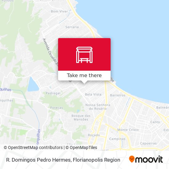 R. Domingos Pedro Hermes map