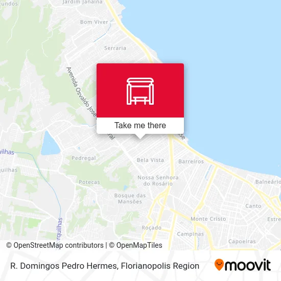 R. Domingos Pedro Hermes map