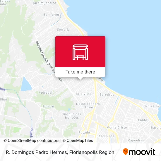R. Domingos Pedro Hermes map