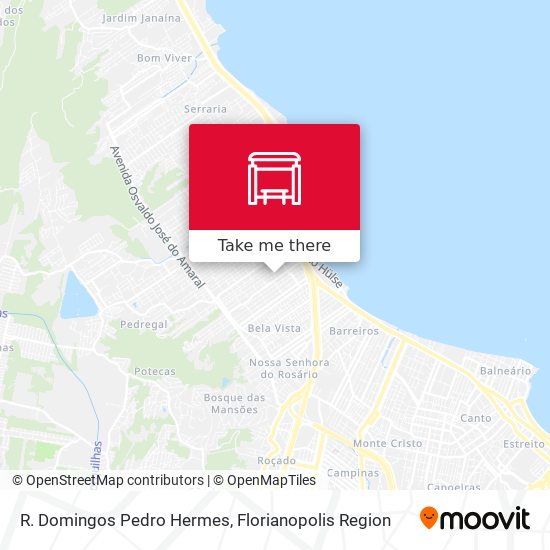 R. Domingos Pedro Hermes map