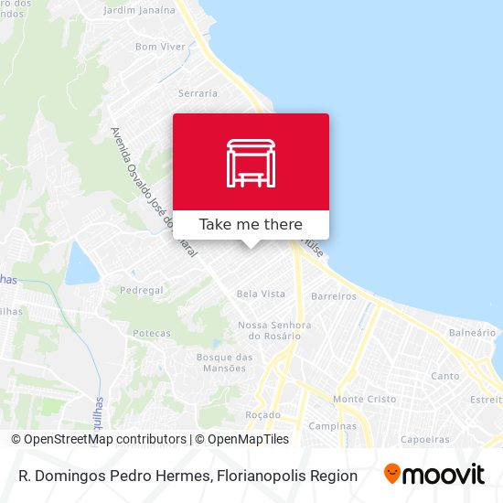 R. Domingos Pedro Hermes map