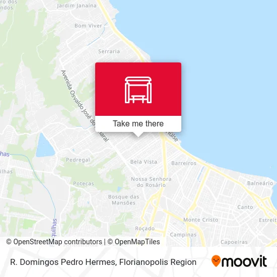 R. Domingos Pedro Hermes map