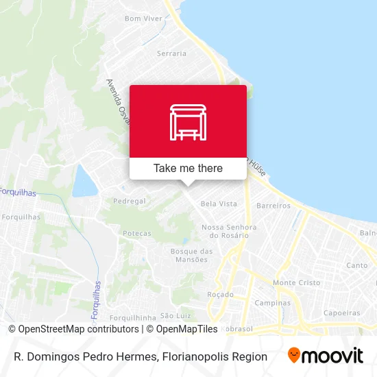 R. Domingos Pedro Hermes map