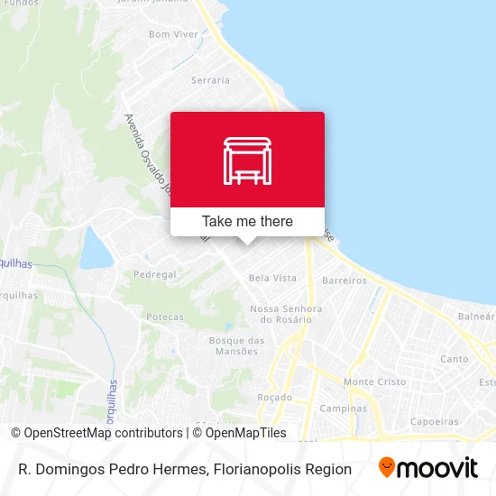 R. Domingos Pedro Hermes map