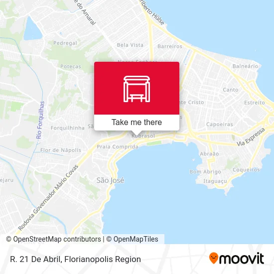 R. 21 De Abril map