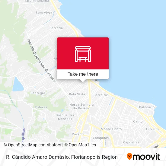 R. Cândido Amaro Damásio map