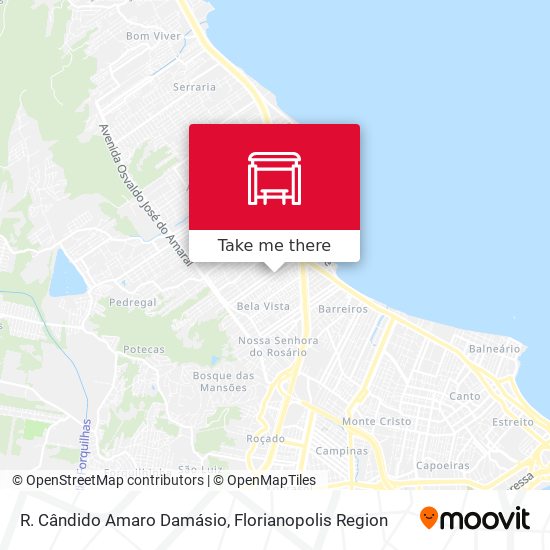 R. Cândido Amaro Damásio map