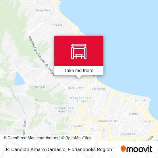 R. Cândido Amaro Damásio map