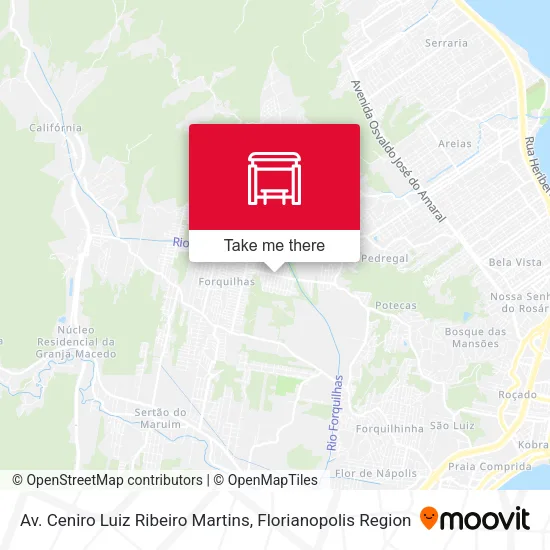 Av. Ceniro Luiz Ribeiro Martins map