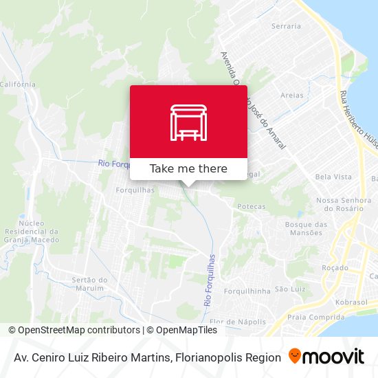 Av. Ceniro Luiz Ribeiro Martins map