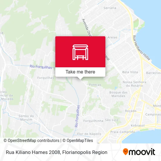 Rua Kiliano Hames 2008 map