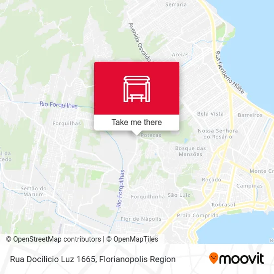 Rua Docilicio Luz 1665 map