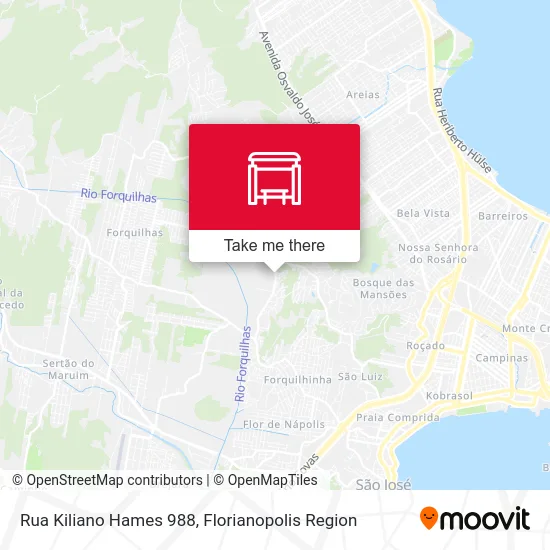 Rua Kiliano Hames 988 map
