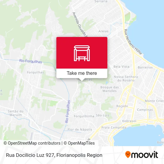 Rua Docilicio Luz 927 map